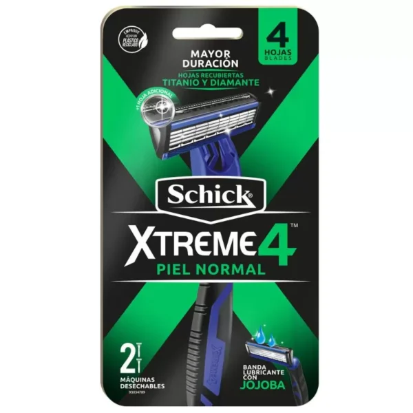 SCHICK XTREME4 PIEL NORMAL MAQ x2u: